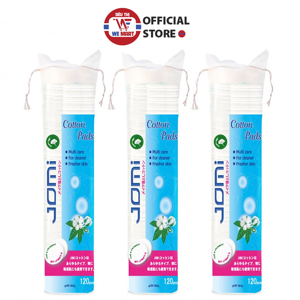 Bông tẩy trang Jomi gói 120 miếng