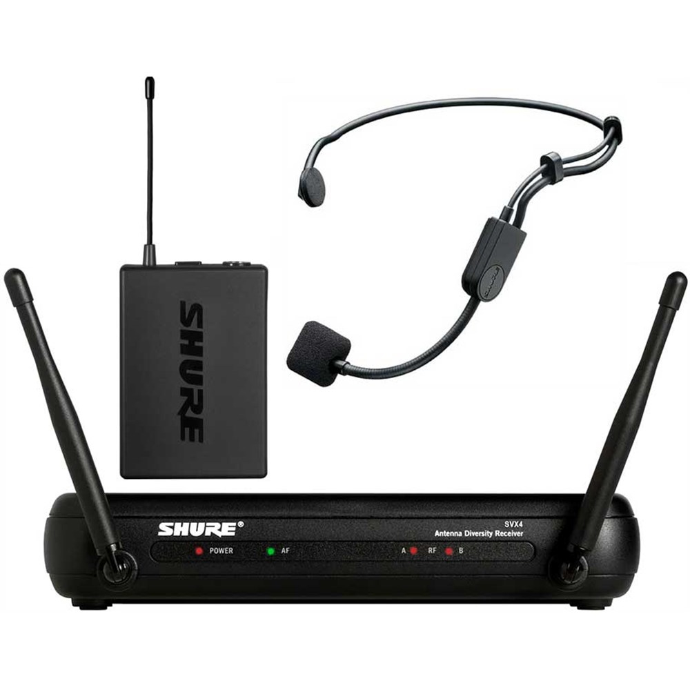 Bộ thu và phát đôi kèm micro không dây cài áo shure svx14a/pga31 - hàng chính hãng - new 100%