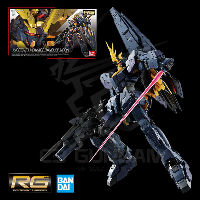 Mô hình lắp ráp gundam bandai rg 27 1/144 unicorn gundam 02 banshee norn