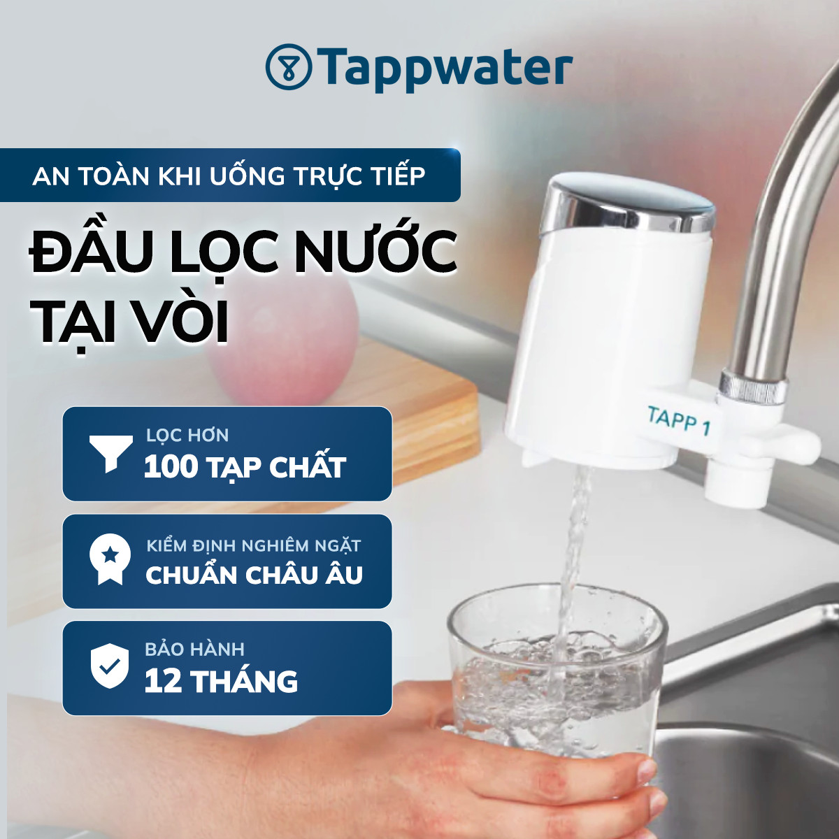 Đầu lọc nước tại vòi - TAPP Ultra Faucet Filter