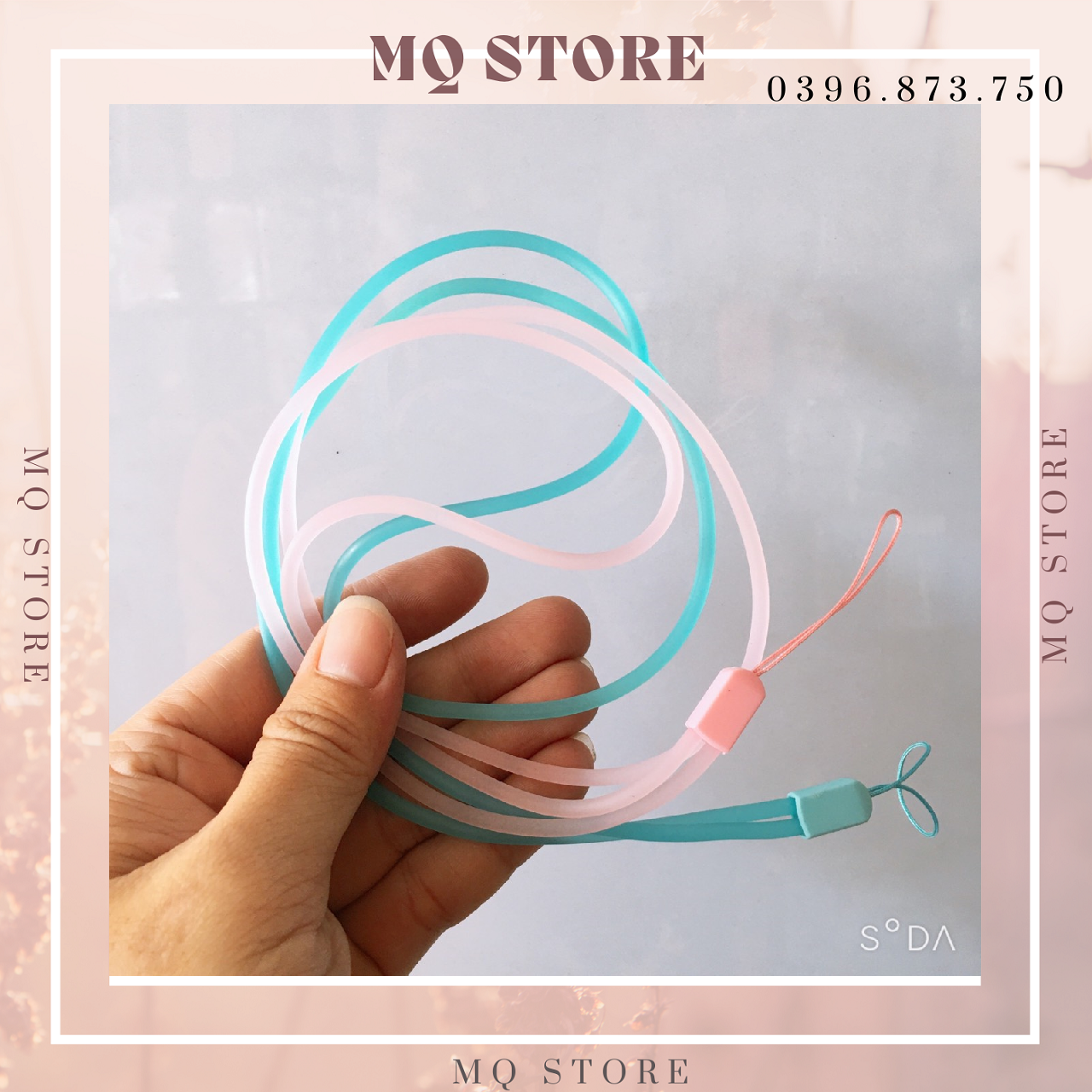 Dây đeo gắn ốp điện thoại, dây đeo thẻ, độ dài 50cm