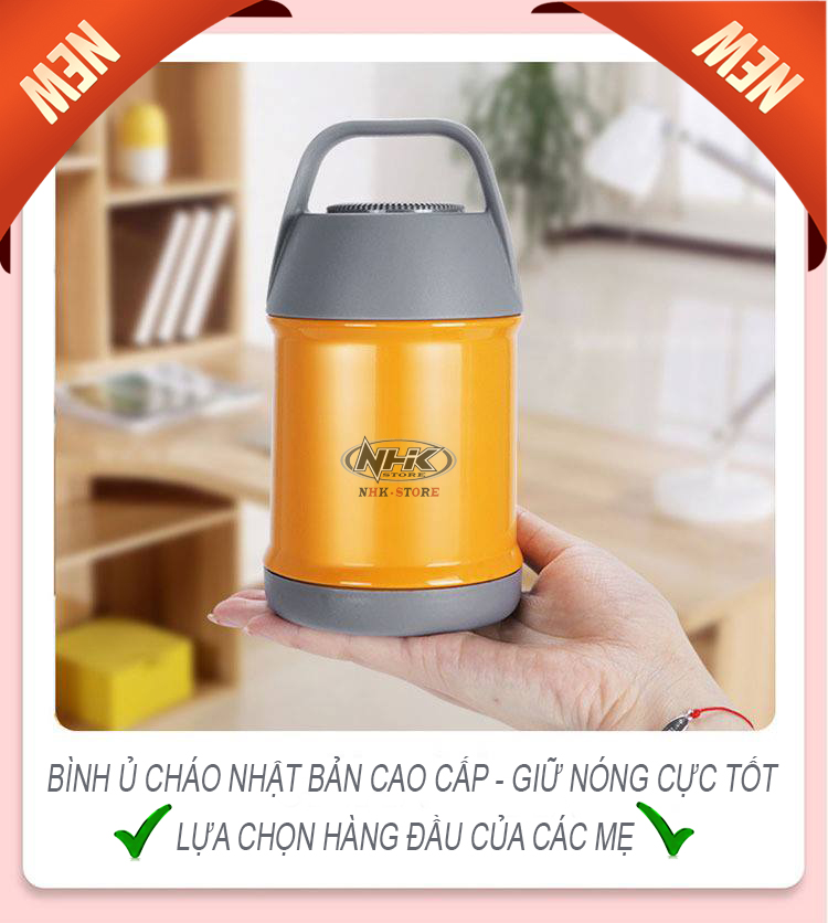 Bình Ủ Cháo Giữ Nhiệt, Mua Bình Giữ Nhiệt. Mua Bình ủ cháo inox 450 ML Nhật Bản. Mua hàng qua mạng uy tín, tiện lợi, giao hàng nhanh trong nốt nhạc, giá sát sàn !