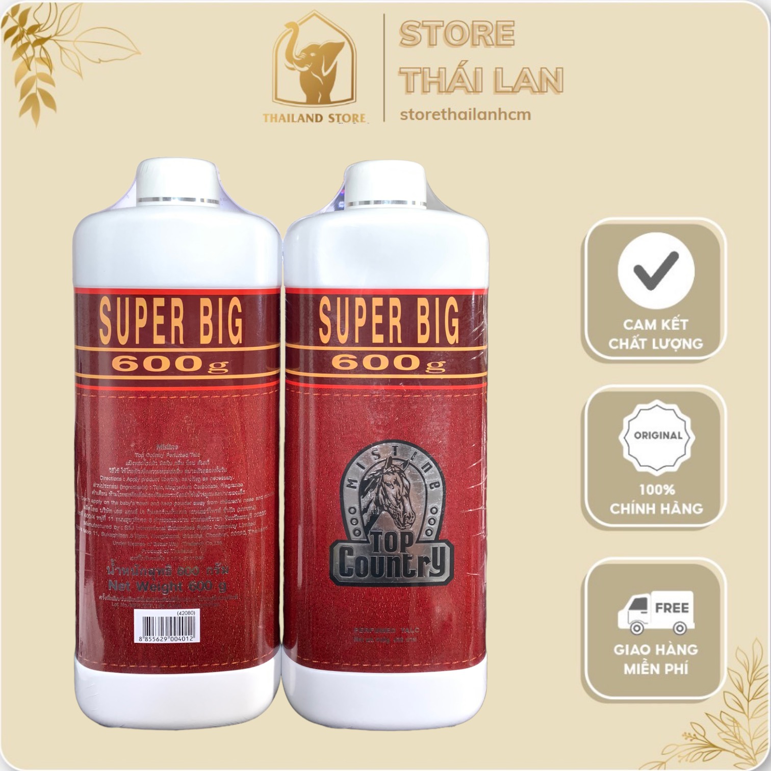 Phấn con ngựa top country 600g thái lan chính hãng