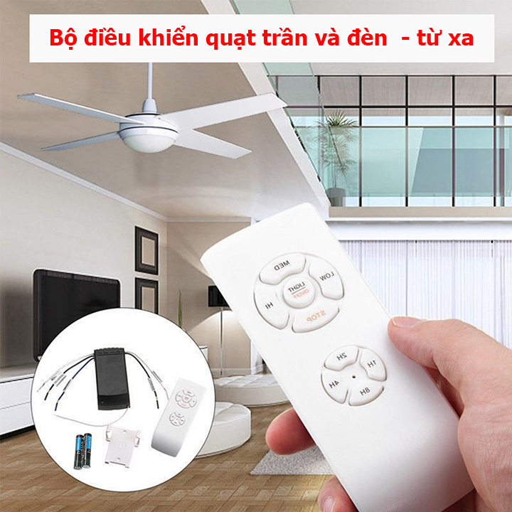 Bộ điều khiển quạt trần từ xa, công tắc điều khiển quạt trần từ xa, công tắc điều khiển từ xa, mạch điều khiển quạt từ xa
