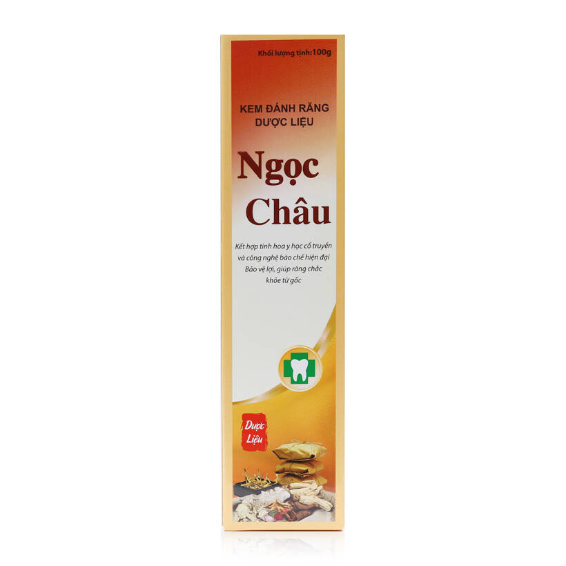 Kem đánh răng dược liệu Ngọc Châu truyền thống tuýp 100grm - NC1-03, làm trắng răng, xuất xứ Việt Nam