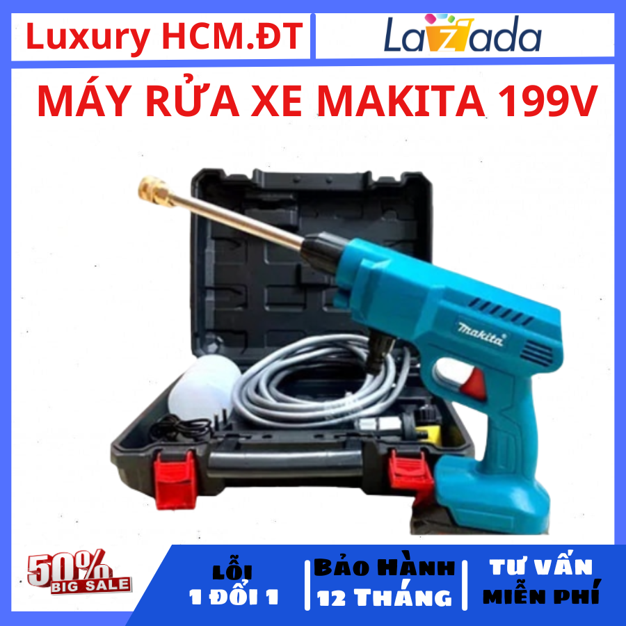 Máy rửa xe makita 199v - máy rửa xe pin - máy rửa xe gia đình - máy vệ sinh máy lạnh - máy rửa điều hoà - máy rửa xe hơi - máy rửa xe công xuất lớn - máy rửa xao áp xuất cao ,xịt rửa mọi thứ lực cực khỏe