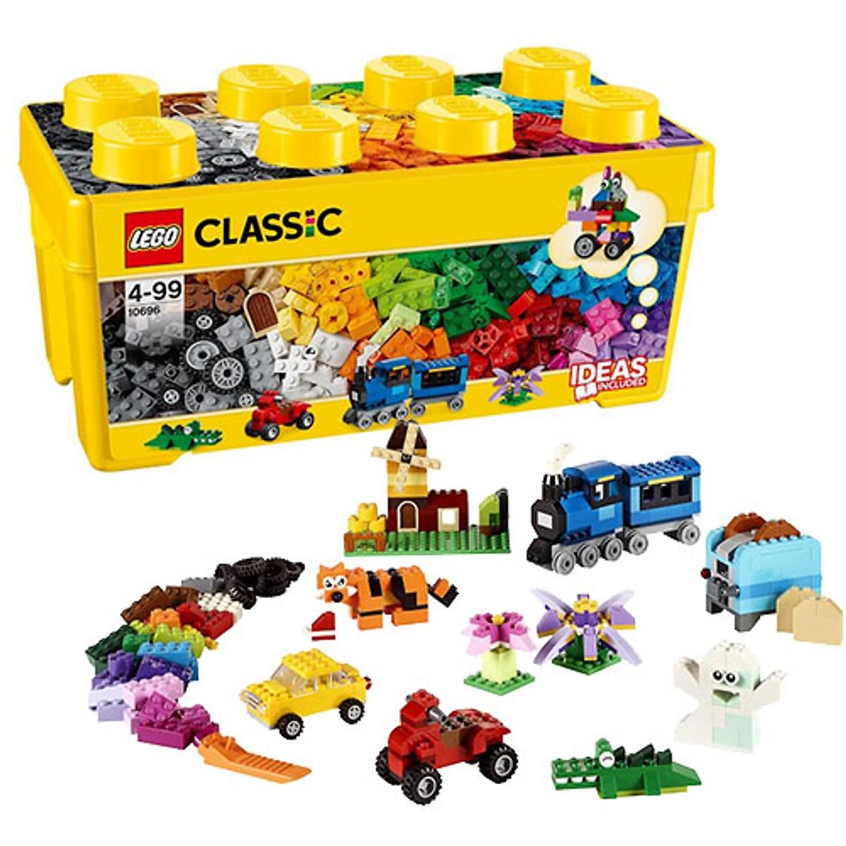 Mô hình lego thùng gạch trung classic 10696 sáng tạo