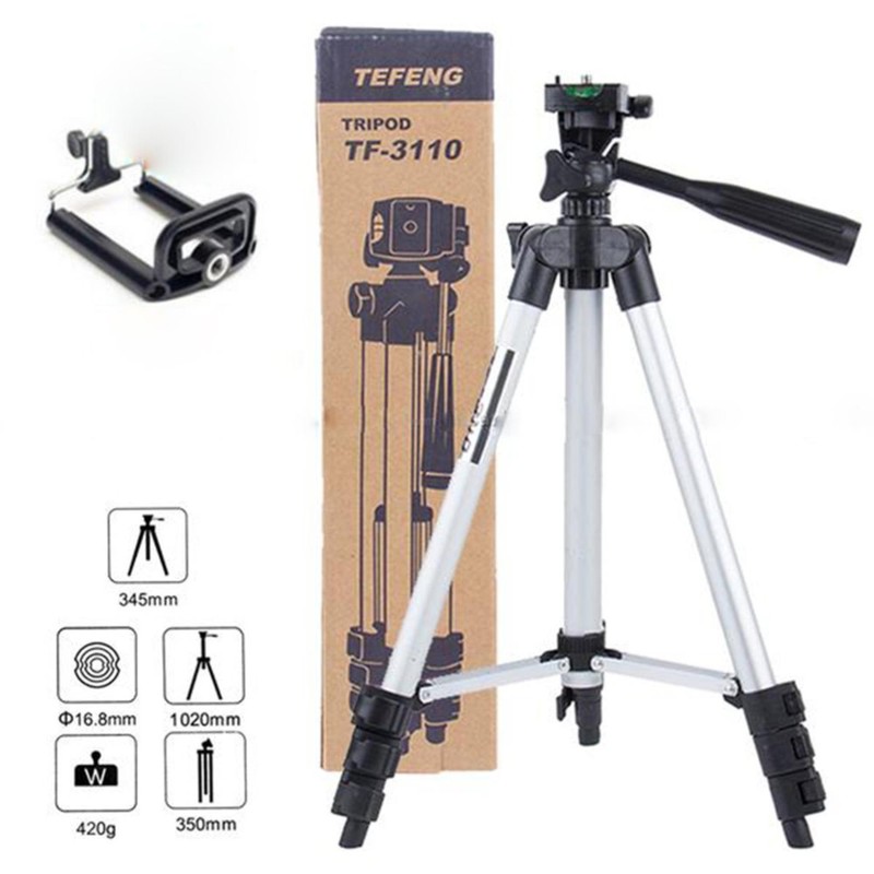 [GIÁ ƯU ĐÃI]Chân Đứng Tripod 3110,Chân Đứng Chụp Ảnh Giá Sinh Viên,Học Sinh,Chân Đứng Tripod 3110 Cố Định Cho Đt Máy Chụp Hình Quay Clip,Gậy Chụp Ảnh Tripod 3110,Tặng Giá Kẹp Điện Thoại,Điều Chỉnh Chiều Cao Dễ Dàng Sale 50%