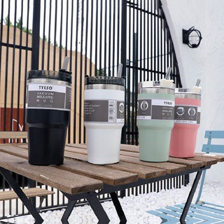 Ly giữ nhiệt cao cấp tyeso 600ml và 890ml, giữ nhiệt nóng lạnh cao cấp + tặng kèm ống hút