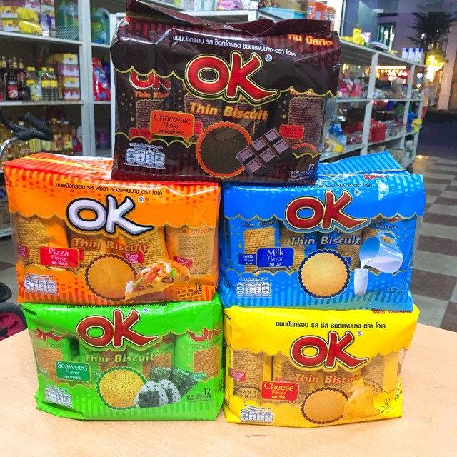 Bánh ok thin biscuit thái lan 360g
