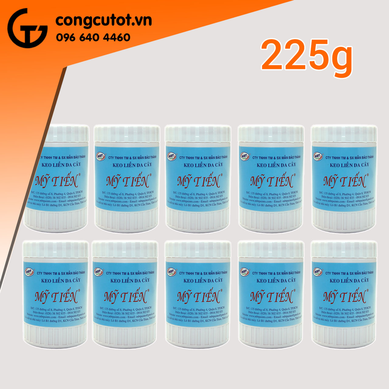 Thanh lý combo 10 lọ keo liền sẹo - keo liền da mỹ tiến 225g