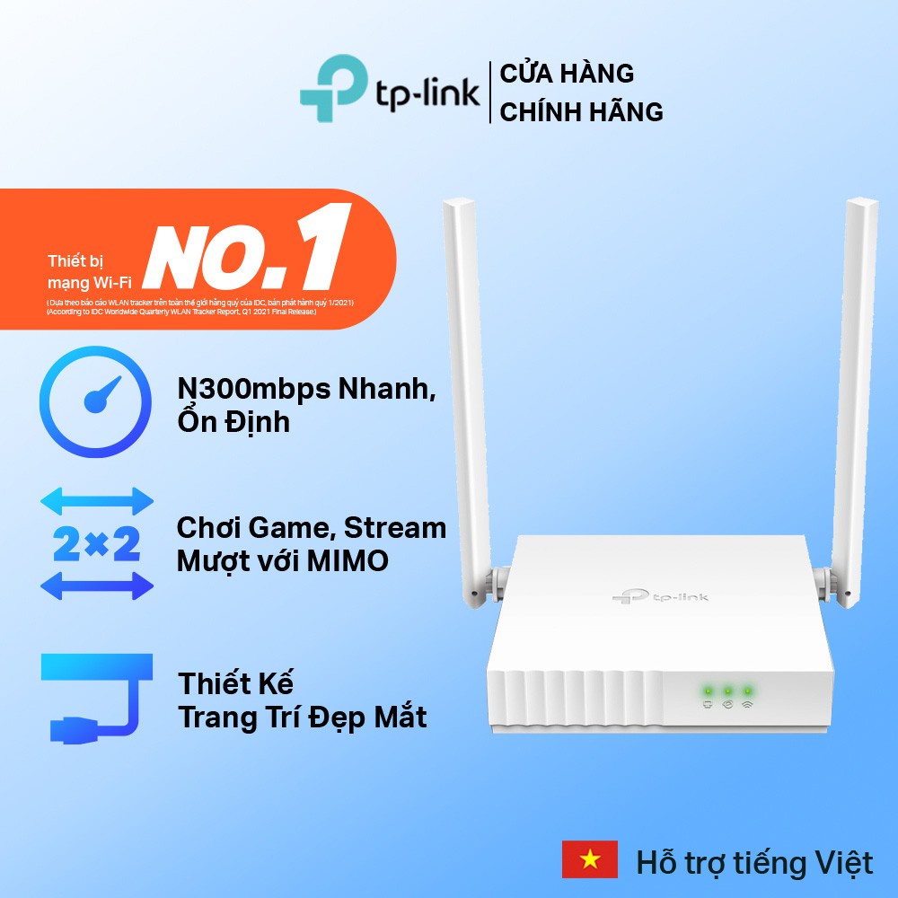 Bộ Phát Wifi TP-Link TL-WR820N Chuẩn N 300Mbps bảo vệ mạng Gia Đình tối đa - Hàng