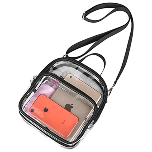 Túi đeo chéo trong suốt có hộp kèm quai xách thiết kế nhỏ gọn vừa ipad mini túi TA005 túi đựng mỹ phẩm trong suốt PVC