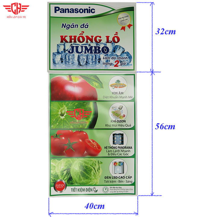 Tem dán tủ lạnh PANASONIC Khổng lồ mẫu 1