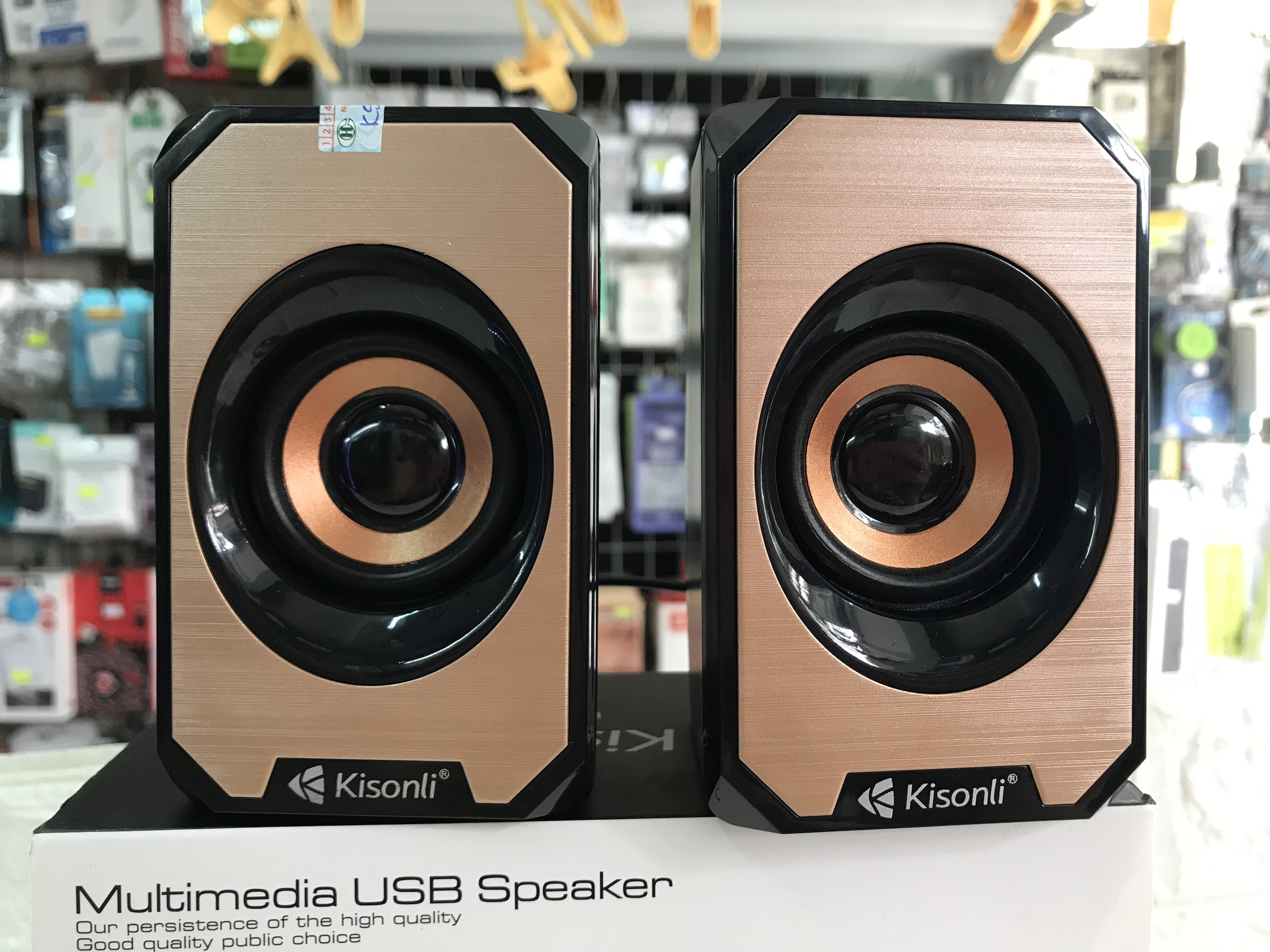 Loa máy tính 2.0 kisonli ks-04 nhỏ gọn cực hay,hàng chính hãng