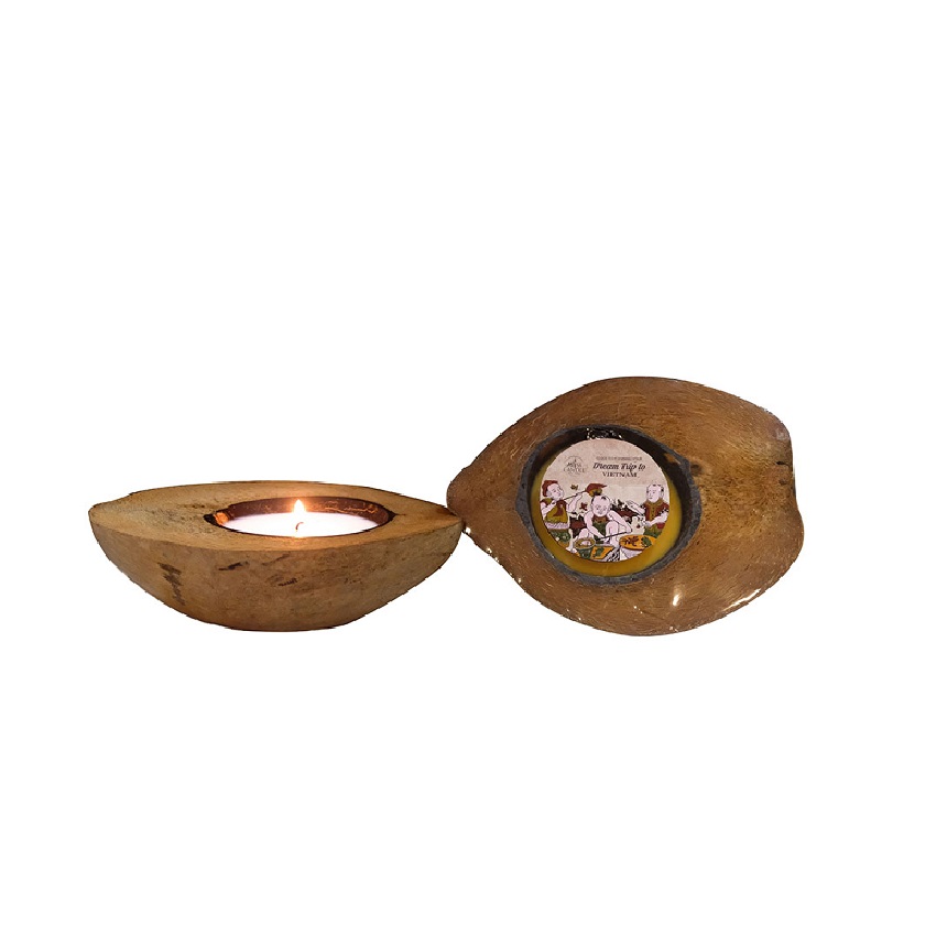 Nến thơm dừa nửa trái nqm ftramart nqm0383