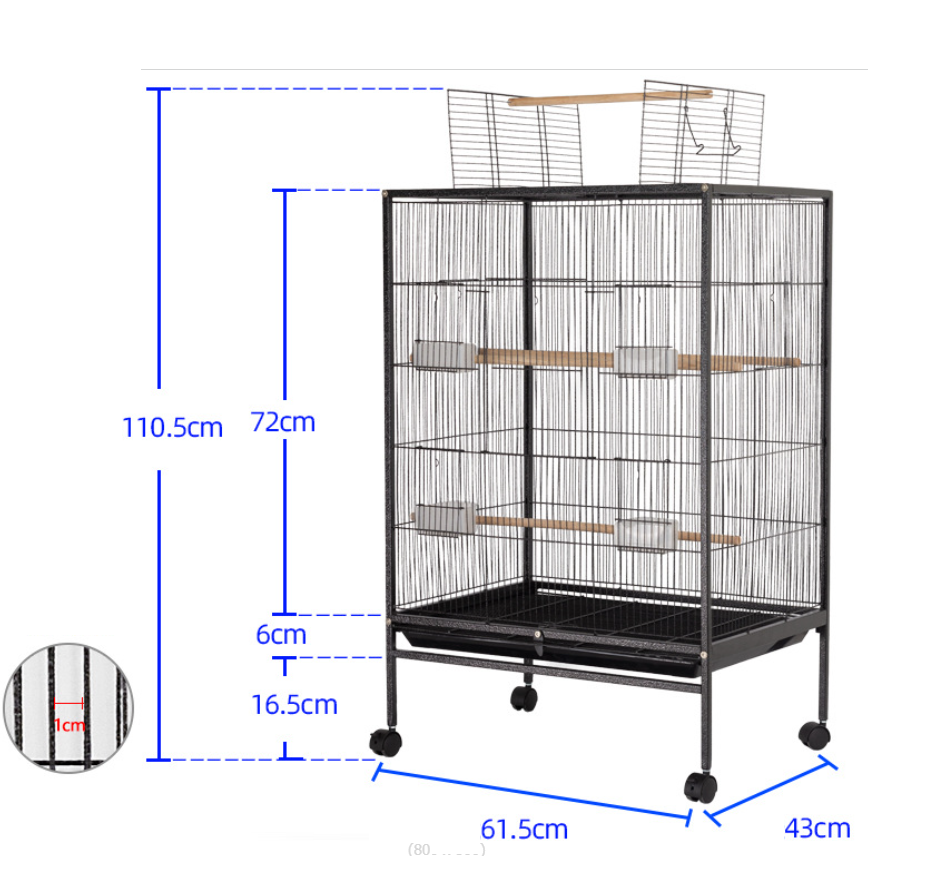 1 lồng t4 cao cấp nhập khẩy d62 r43 c95 làm lồng cho mọi dòng chim vẹt, nan 1cm chống chuột