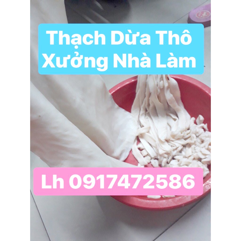 THẠCH DỪA THÔ NGUYÊN TẤM DẦY 15 LY LOẠI XUẤT KHẨU, THẠCH DỪA ÉP KHÔ - Dùng nấu trà sữa, làm thạch dừa, thả bóng mực