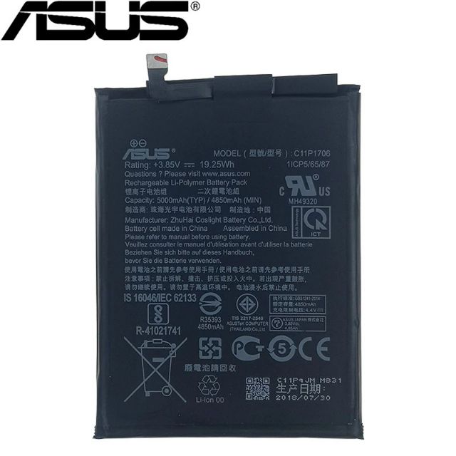 Pin asus zenfone max pro / zb602kl/ 5000mah/ c11p1706bảo hành đổi mới