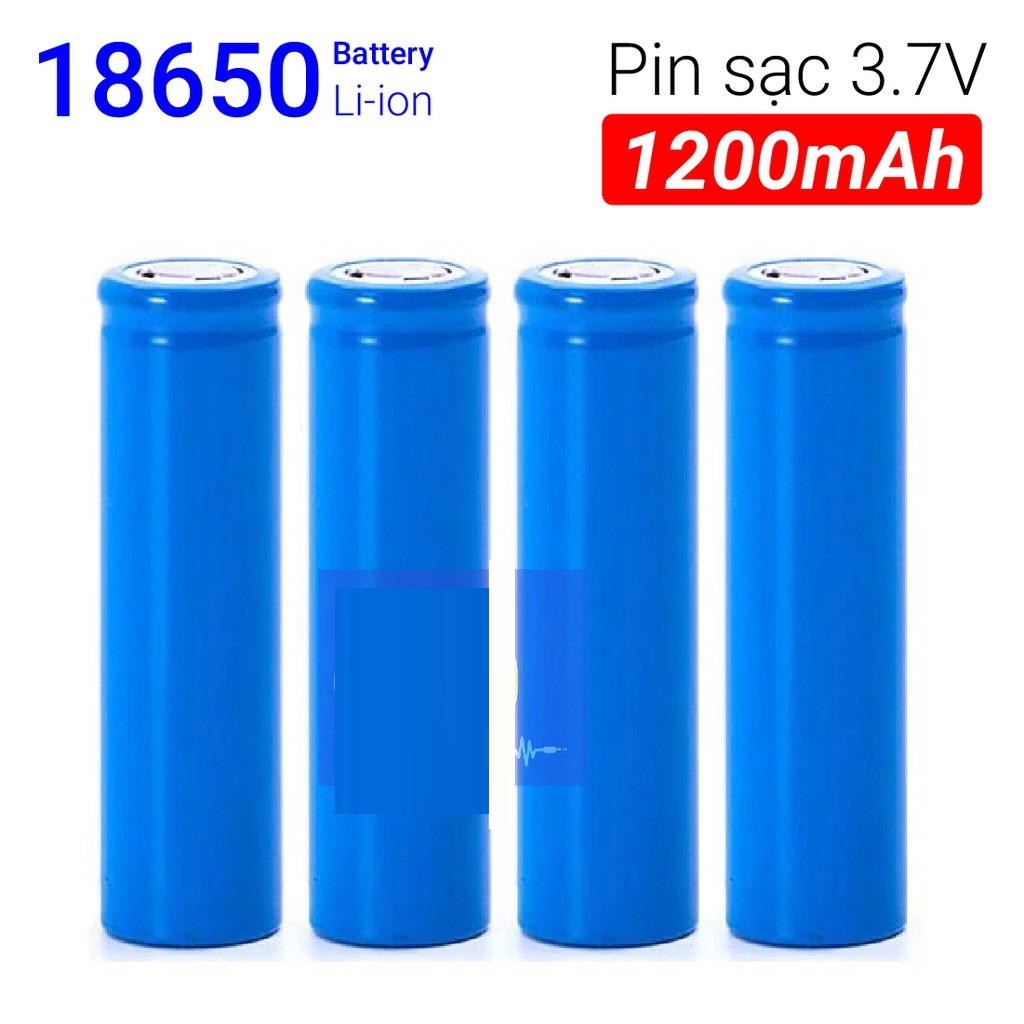Bộ 5 Pin sạc 18650 LSY công suất thực 1200MAH dùng cho Box sạc, cell laptop, đèn pin, mic...hiệu suất chuyển đổi năng lượng cao (5 viên)