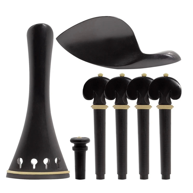Phụ kiện Violin 44 Bộ bốn mảnh của tailpiece tailpiece cằm phần còn lại tailnail chuỗi Phụ kiện nhạc cụ
