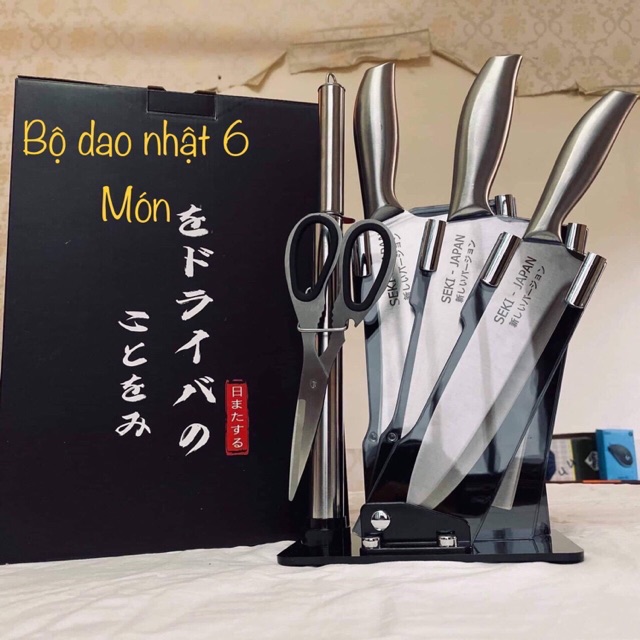 Bộ dao inox nhật bản asakh sk5 5 món cao cấp - set dao nhật - dao inox cao cấp - bộ dao inox - dao bo nhật - dao nhật