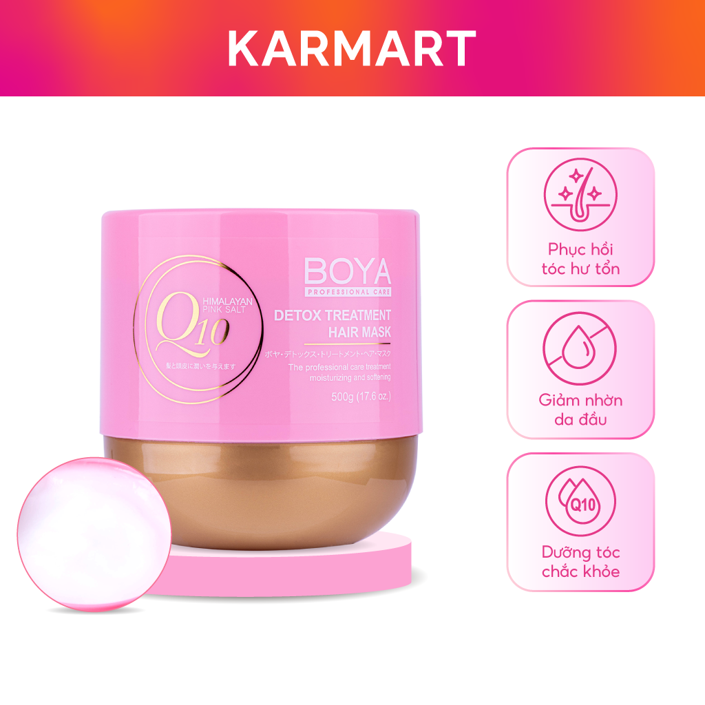 Kem ủ tóc boya q10 detox treatment hair mask 500g