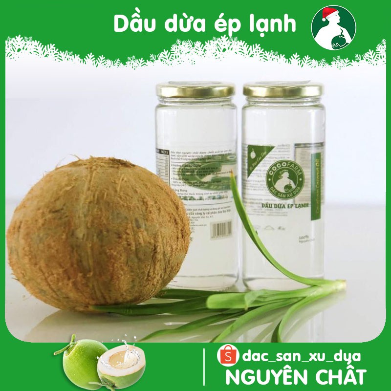 Dầu Dừa Nguyên Chất Ép Lạnh Cocofarm