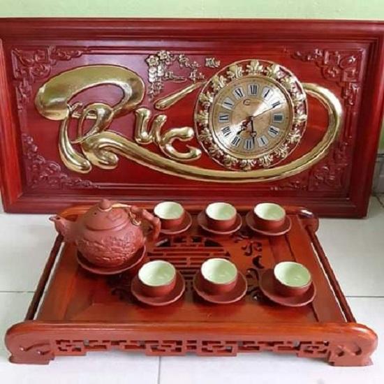 Khay trà cuốn thư gỗ hương đỏ campuchia kích thước 30 cm 52 cm cao7 cm giả bán 550k một cái