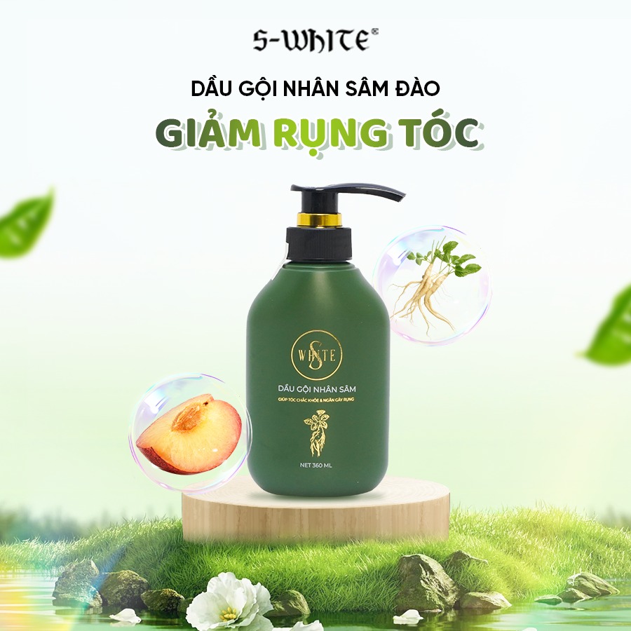 Dầu gội nhân sâm đào s-white 450ml
