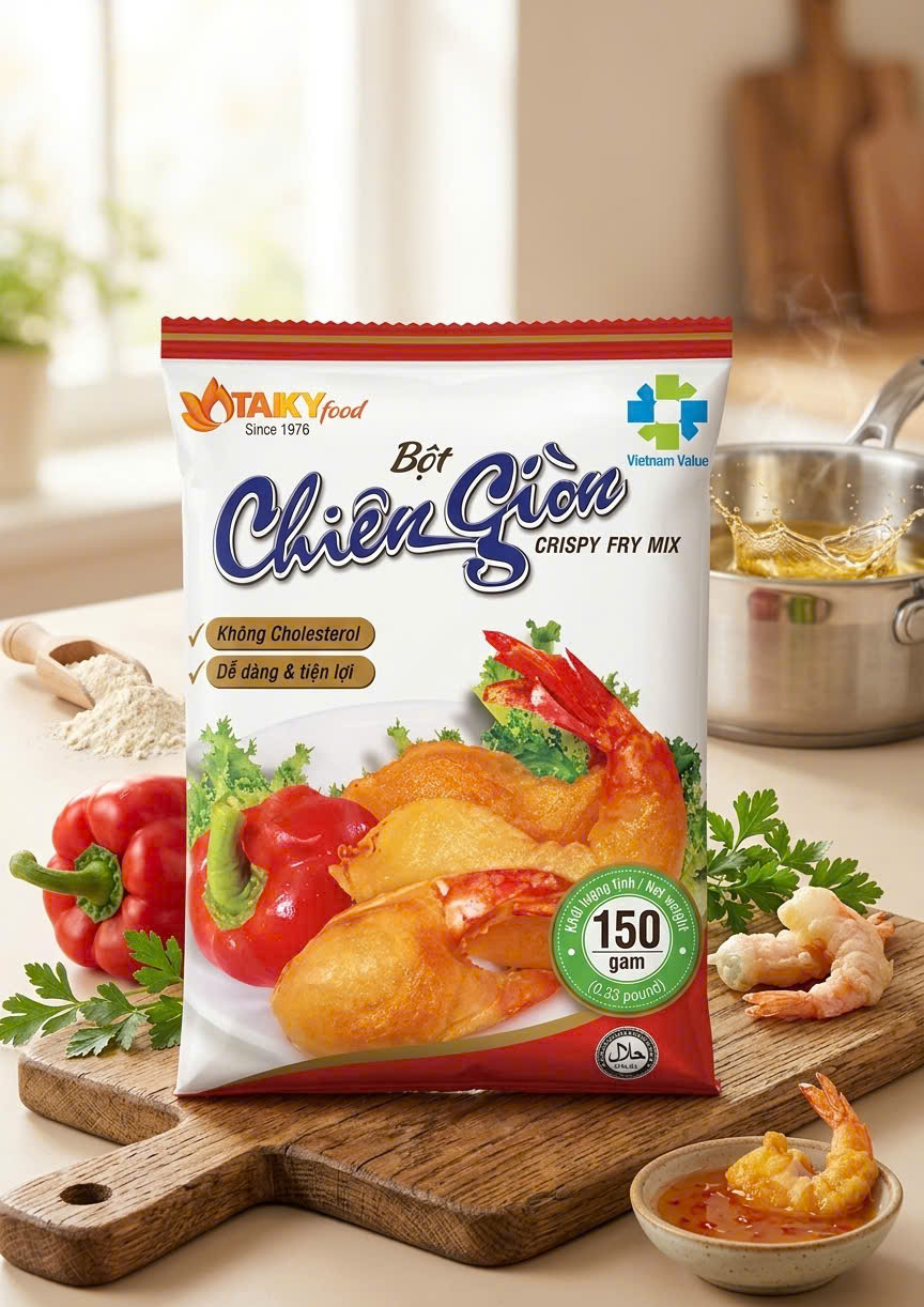 Combo 10 bịch bột chiên giòn TAIKY food gói 150g