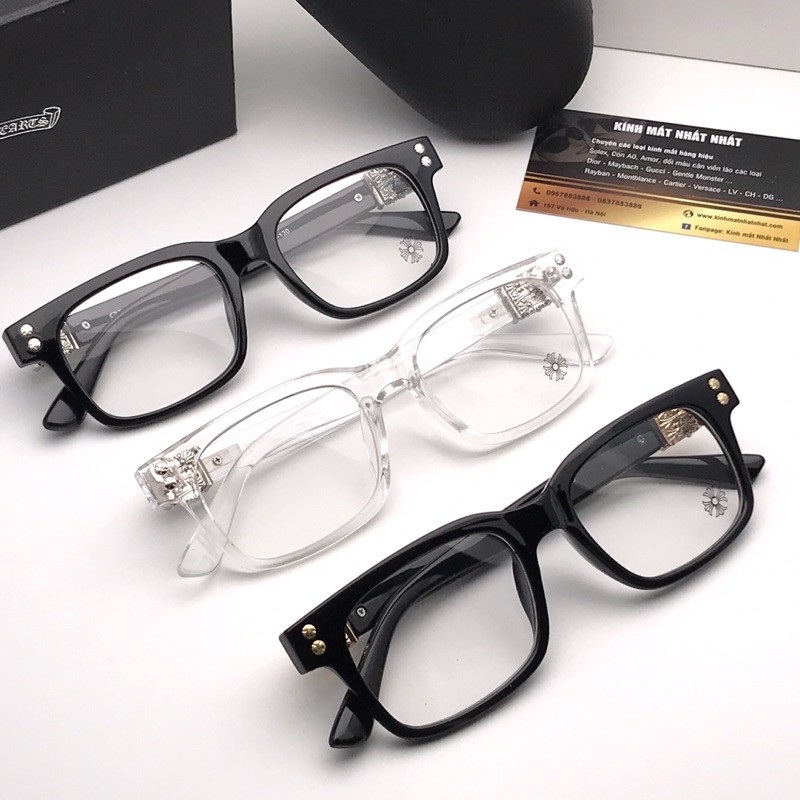 Gọng kính Chrome-Hearts mắt vuông cá tính S3