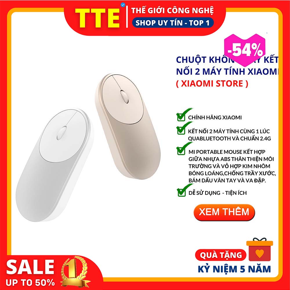 Chuột không dây xiaomi mi portable mouse - tte
