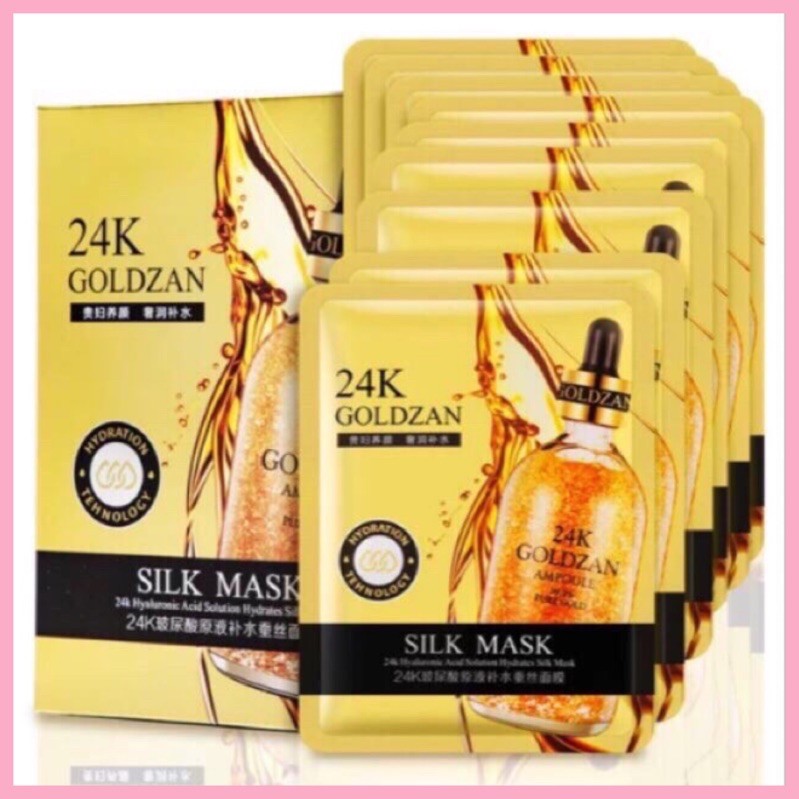 Mặt Lạ Vàng 24K Goldzan Hộp 10 Miếng