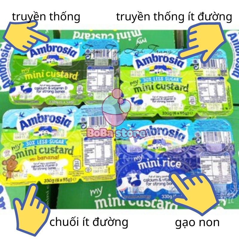 Váng sữa Ambrosia cho bé ăn dăm từ 6 tháng tuổi