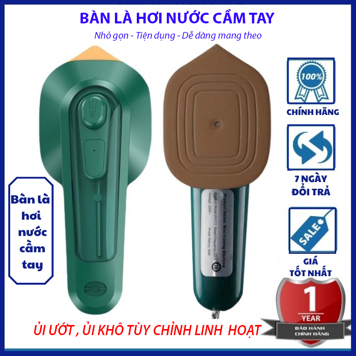 Bàn Là Hơi Nước Cầm Tay, Bàn Là Ủi Quần Áo - Bàn Là Hơi Bàn Là Quần Áo Cầm Tay - Bàn Là Mini YAIRZ Tiện Dụng Khi Đi Du Lịch, Uỉ ướt, khô tùy ý, bàn là giá rẻ - Giadungbv247
