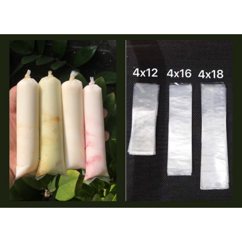 0.5 kg túi đựng sữa chua , kem size 4*16