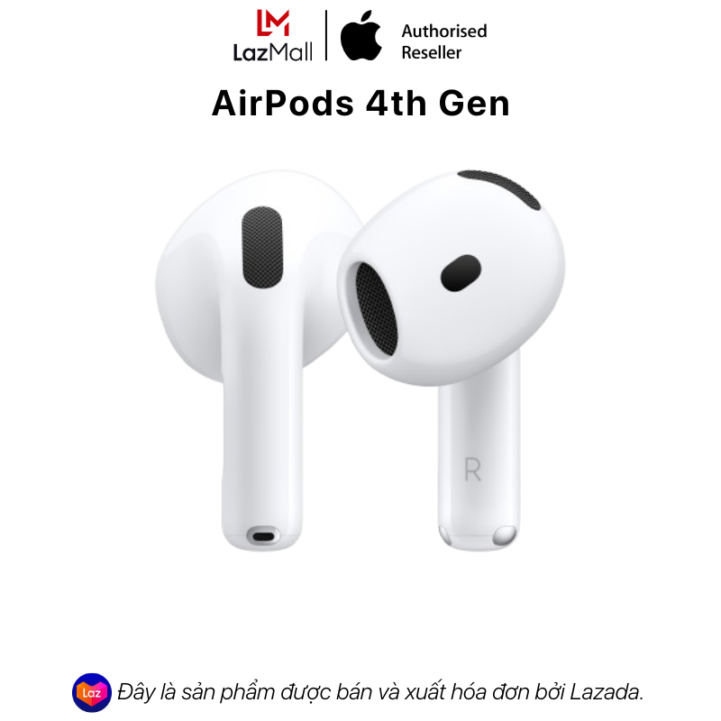  Tai Nghe Không Dây Apple AirPods 4th Gen  Không có cáp sạc đi kèm  - Hàng Chính Hãng ZP A 