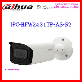 Camera IP hồng ngoại 4.0 Megapixel DAHUA DH-IPC-HFW2431TP-AS-S2