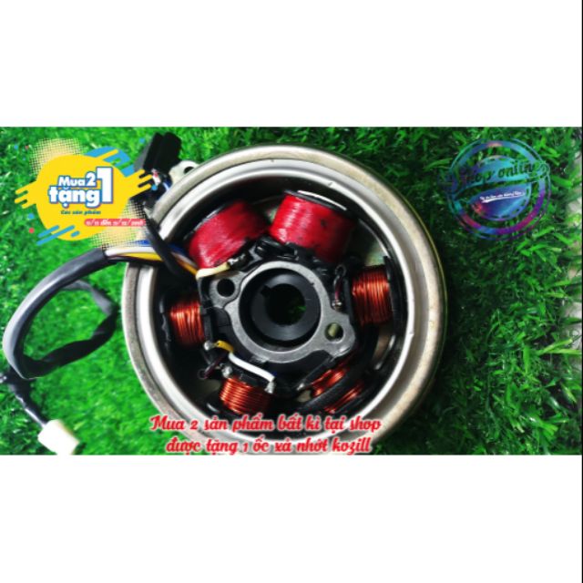 Lửa 6 cục và qua lăng max 3 cựa dày cho dream wave