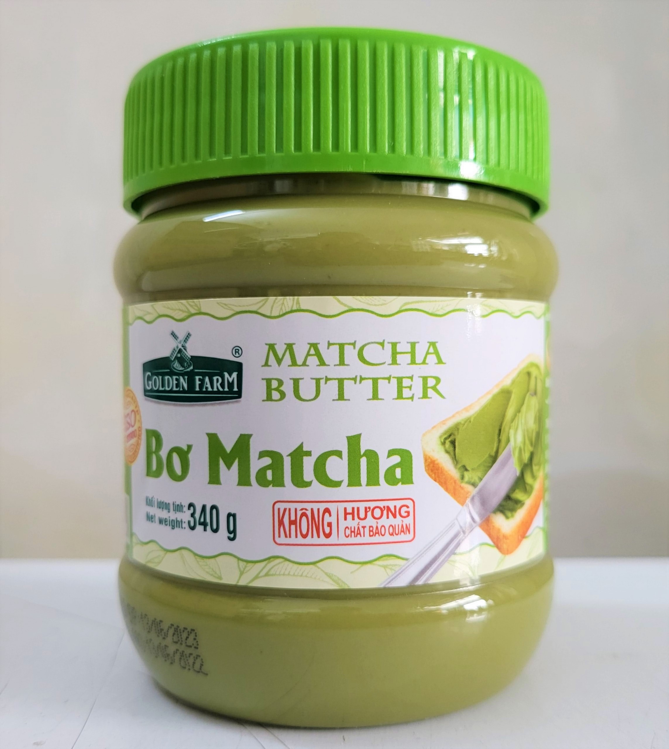 [Hộp 340g] BƠ PHẾT MATCHA [VN] GOLDEN FARM Matcha Butter