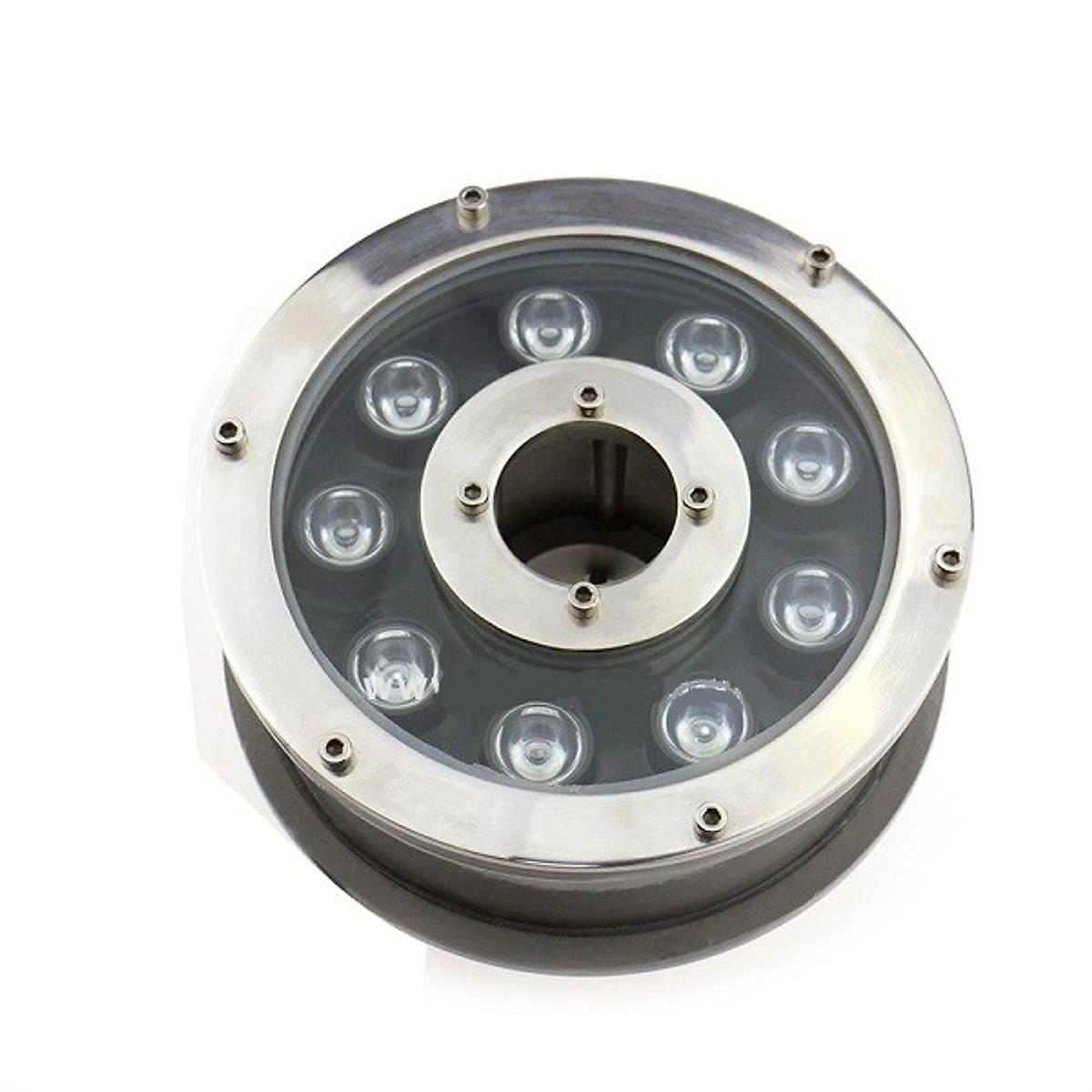Đèn led âm nước dạng bánh xe 9w đổi màu 12vac - đèn âm nước có lỗ 9w