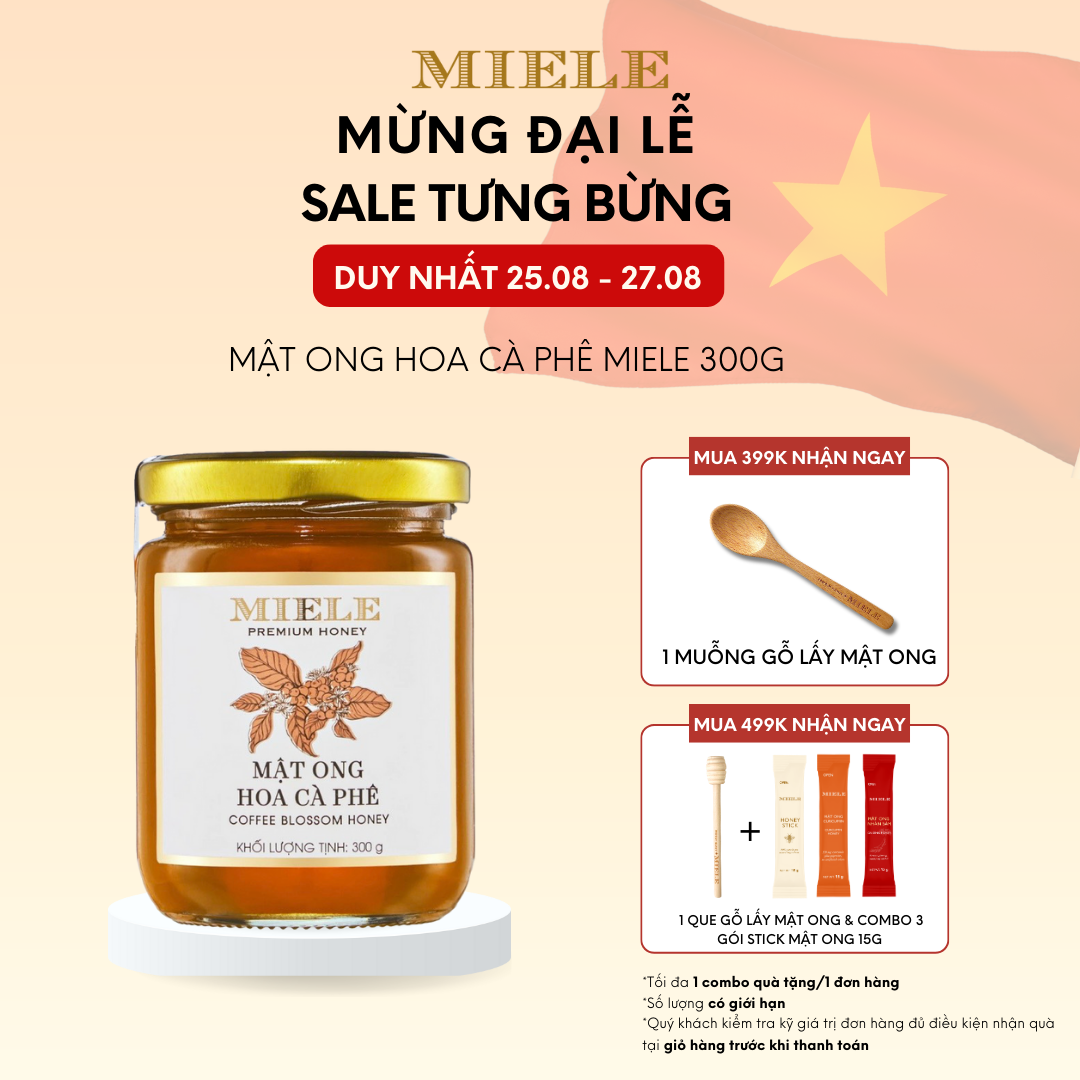 Mật Ong Hoa Cà Phê Miele 300g
