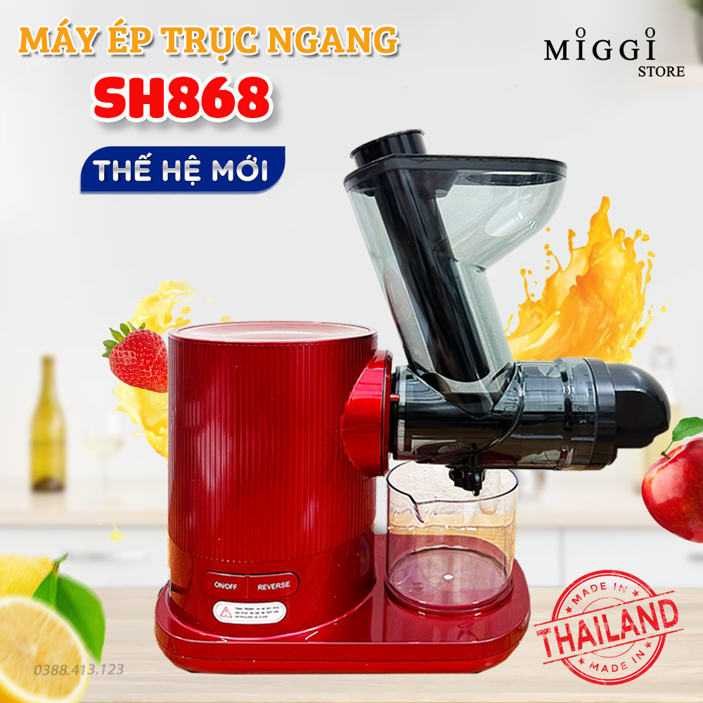 Máy ép chậm trục ngang SH868- Công nghệ ép tiên tiến - Máy ép chậm - Máy ép trái cây