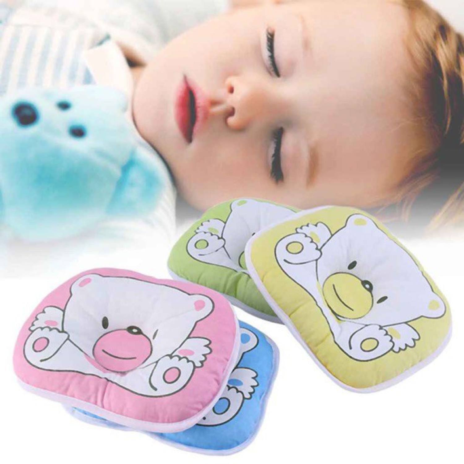 Gối lõm chống bẹt đầu cho bé