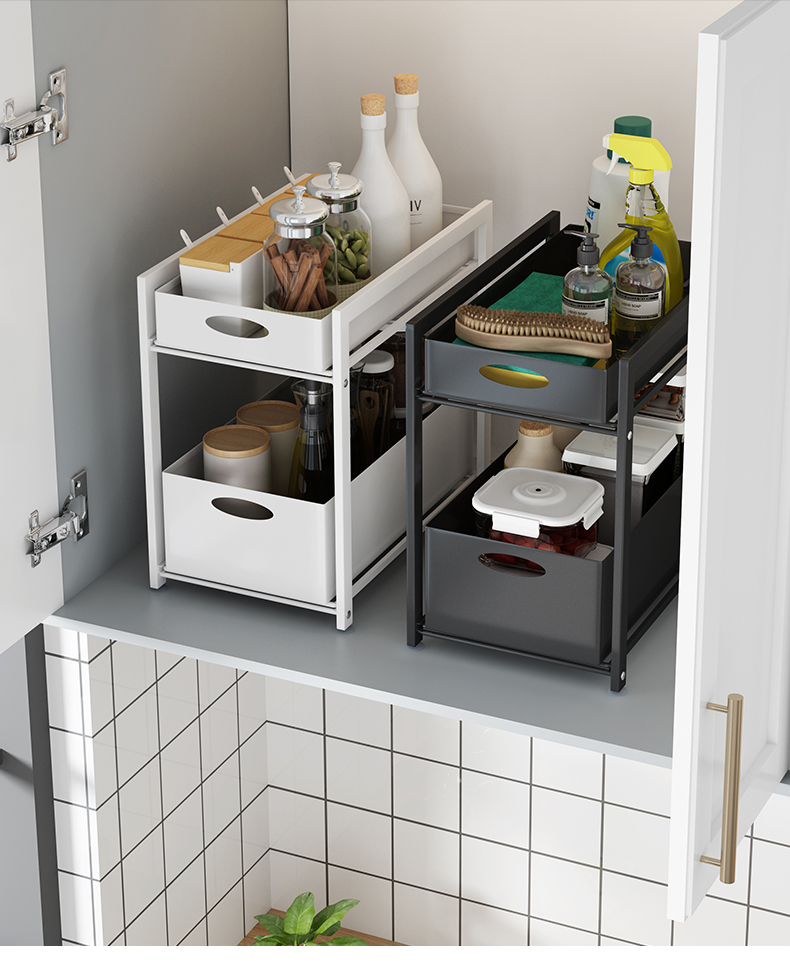 Kệ trượt đa năng sennai - kệ bếp 2 tầng - hàng vnxk