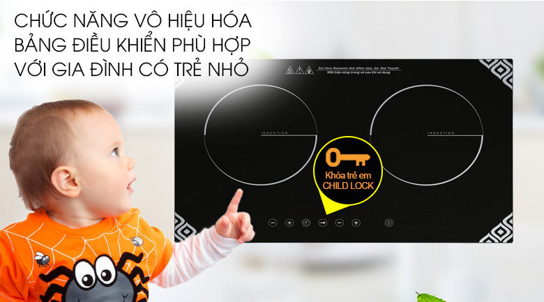 Bếp từ đôi lắp âm Kangaroo KG498N chính hãng
