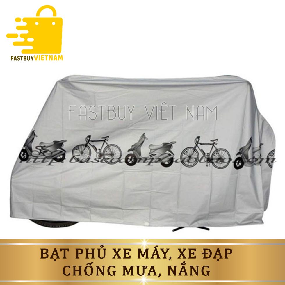 Bạt Trùm Xe Máy Vải Dù Cao Cấp , Vải Bạt Phủ Xe Máy , Áo Trùm Xe Máy Loại Tốt , Bạt Phủ Xe Máy Che Nắng Che Mưa Phủ Được Mọi Loại Xe Họa Tiết Hoa Văn Siêu Đẹp, Chất Liệu Đầy Dặn Bất Chấp Nắng Gió