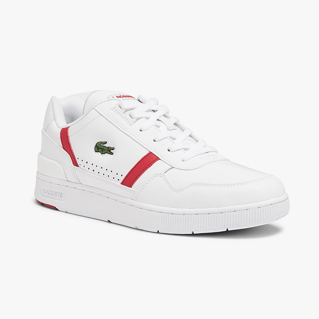 [FreeshipMAX] Giày Lacoste T-Clip 0721 – Trắng/Đỏ