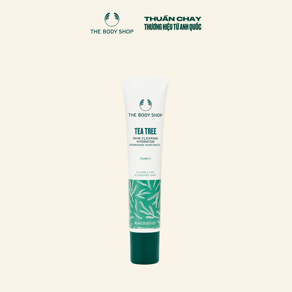 [HSD 6/2026] Kem Dưỡng Ẩm Tràm Trà Kiềm Dầu Tea Tree Skin Clearing Hydrator 40ML The Body Shop